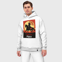 Мужской костюм оверсайз Ride for pizza, цвет: белый — фото 2