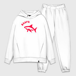 Мужской костюм оверсайз Акула-красный силуэт