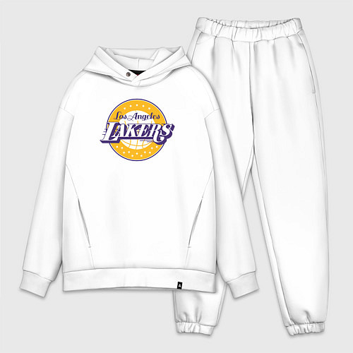 Мужской костюм оверсайз Lakers star / Белый – фото 1
