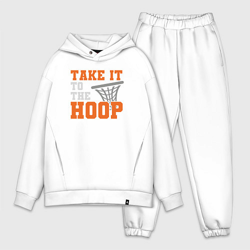 Мужской костюм оверсайз Take it to the hoop / Белый – фото 1