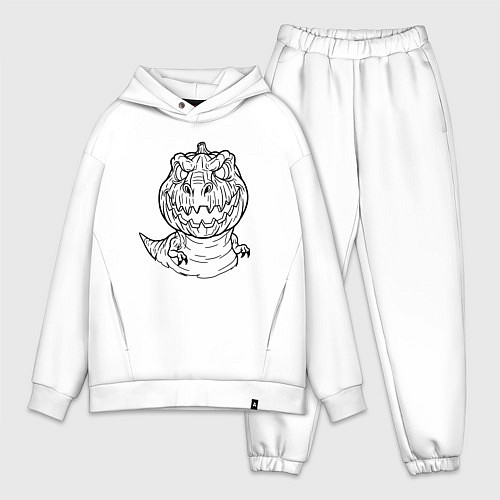 Мужской костюм оверсайз Лампозавр Джека / Белый – фото 1