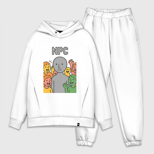 Мужской костюм оверсайз NPC / Белый – фото 1