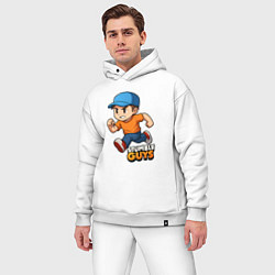 Мужской костюм оверсайз Stumble guys game, цвет: белый — фото 2