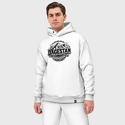 Мужской костюм оверсайз Горный Дагестан, цвет: белый — фото 2