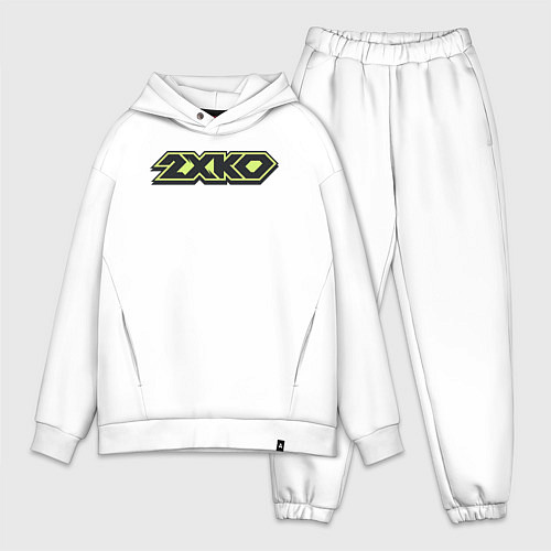 Мужской костюм оверсайз 2XKO logo / Белый – фото 1