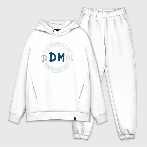 Мужской костюм оверсайз Depeche Mode - World Violation tour back / Белый – фото 1