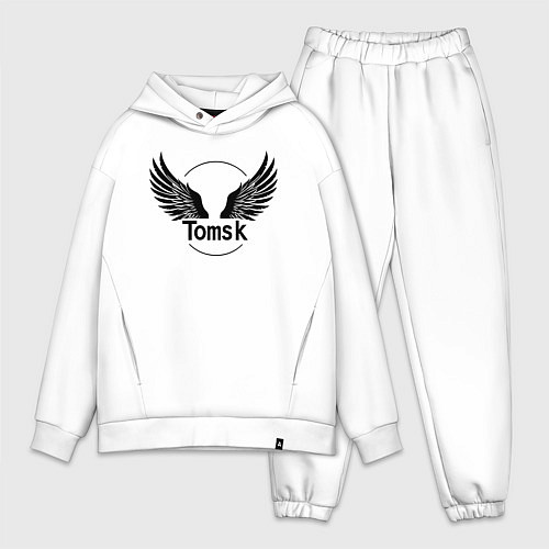 Мужской костюм оверсайз Крылья Томска / Белый – фото 1