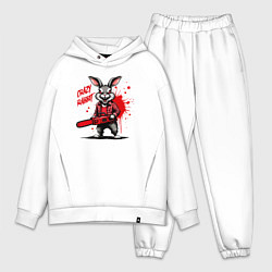 Мужской костюм оверсайз Маниакальный кролик с бензопилой