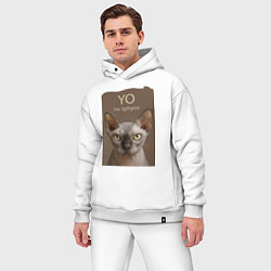 Мужской костюм оверсайз Yo - Im Sphynx, цвет: белый — фото 2