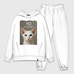 Мужской костюм оверсайз Yo - Im Oriental, цвет: белый