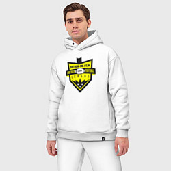 Мужской костюм оверсайз Batman on film, цвет: белый — фото 2