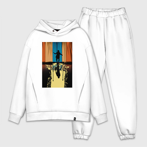 Мужской костюм оверсайз Танцующий Джокер / Белый – фото 1