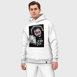 Мужской костюм оверсайз Темный рыцарь постер, цвет: белый — фото 2