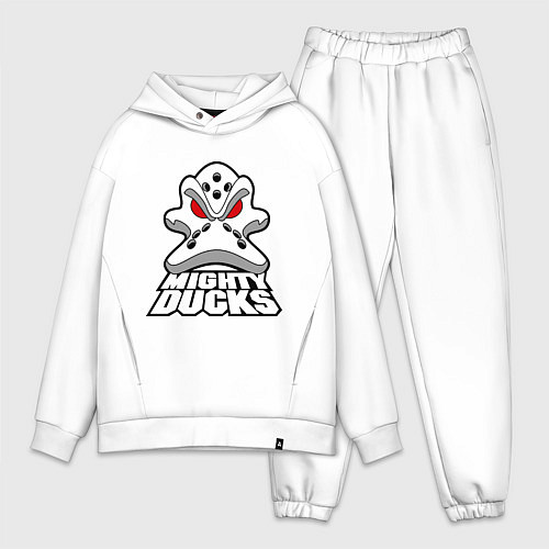 Мужской костюм оверсайз HC Anaheim Ducks / Белый – фото 1