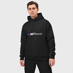 Мужской костюм оверсайз BMW M Power, цвет: черный — фото 2
