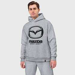 Мужской костюм оверсайз Mazda Zoom-Zoom, цвет: меланж — фото 2