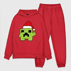 Мужской костюм оверсайз Minecraft: New Year, цвет: красный