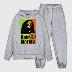 Мужской костюм оверсайз Bob Marley: Jamaica, цвет: меланж