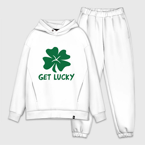 Мужской костюм оверсайз Get lucky / Белый – фото 1