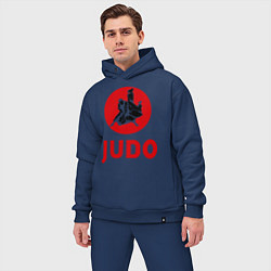Мужской костюм оверсайз Judo, цвет: тёмно-синий — фото 2