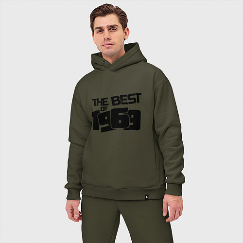 Мужской костюм оверсайз The best of 1969 / Хаки – фото 3