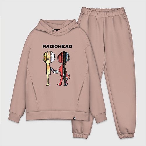 Мужской костюм оверсайз Radiohead Peoples / Пыльно-розовый – фото 1