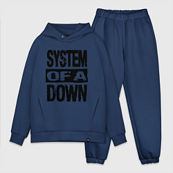 Мужской костюм оверсайз System Of A Down, цвет: тёмно-синий