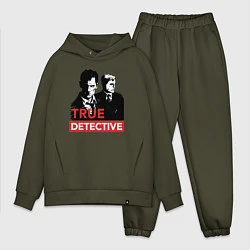 Мужской костюм оверсайз True Detective, цвет: хаки
