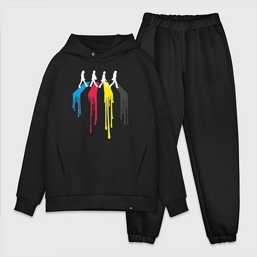 Мужской костюм оверсайз Abbey Road Colors / Черный – фото 1