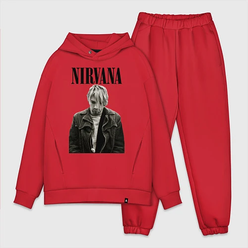 Мужской костюм оверсайз Kurt Cobain: Young / Красный – фото 1