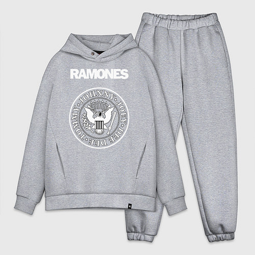 Мужской костюм оверсайз Ramones / Меланж – фото 1