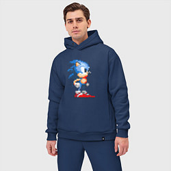 Мужской костюм оверсайз Sonic, цвет: тёмно-синий — фото 2