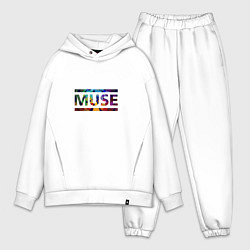 Мужской костюм оверсайз Muse Colour, цвет: белый