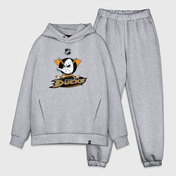 Мужской костюм оверсайз NHL: Anaheim Ducks, цвет: меланж