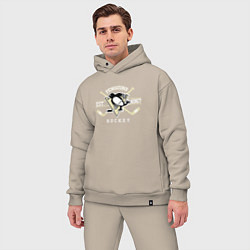 Мужской костюм оверсайз Pittsburgh Penguins: Est.1967, цвет: миндальный — фото 2