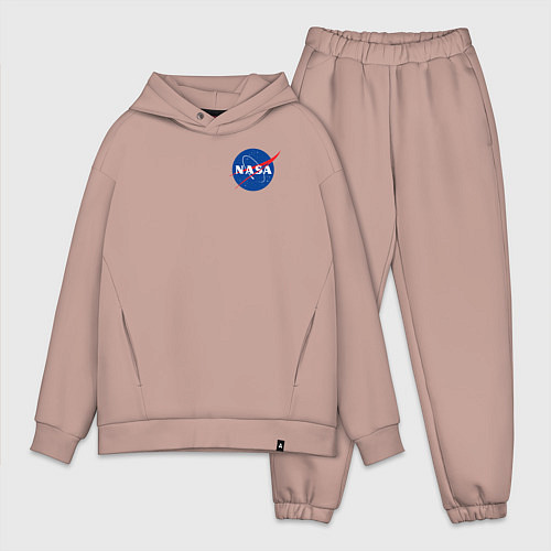 Мужской костюм оверсайз NASA / Пыльно-розовый – фото 1