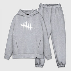 Мужской костюм оверсайз Dead by Daylight White Logo, цвет: меланж