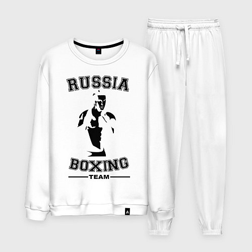 Мужской костюм Russia Boxing Team / Белый – фото 1