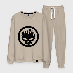 Костюм хлопковый мужской The Offspring: Sybmol, цвет: миндальный