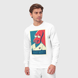 Костюм хлопковый мужской Zoidberg: Why not?, цвет: белый — фото 2