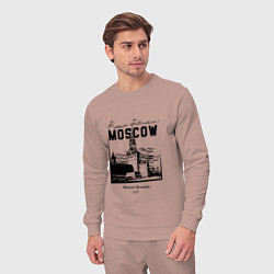 Костюм хлопковый мужской Moscow Kremlin 1147, цвет: пыльно-розовый — фото 2
