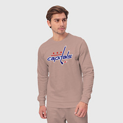 Костюм хлопковый мужской Washington Capitals, цвет: пыльно-розовый — фото 2