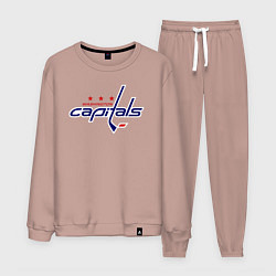 Костюм хлопковый мужской Washington Capitals, цвет: пыльно-розовый