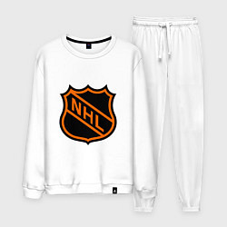 Костюм хлопковый мужской NHL, цвет: белый