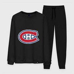 Костюм хлопковый мужской Montreal Canadiens, цвет: черный