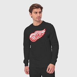 Костюм хлопковый мужской Detroit Red Wings, цвет: черный — фото 2