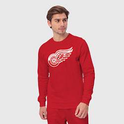 Костюм хлопковый мужской Detroit Red Wings, цвет: красный — фото 2