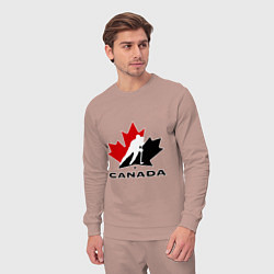 Костюм хлопковый мужской Canada, цвет: пыльно-розовый — фото 2