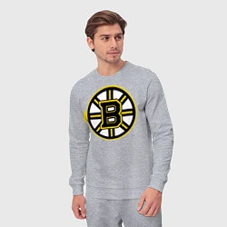 Костюм хлопковый мужской Boston Bruins, цвет: меланж — фото 2