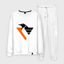 Костюм хлопковый мужской Pittsburgh Penguins, цвет: белый